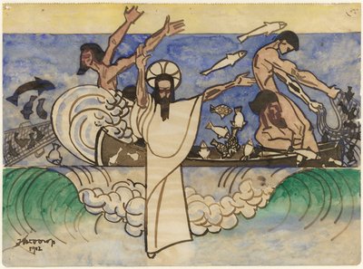 Den mirakuløse fangst af fisk af Jan Toorop