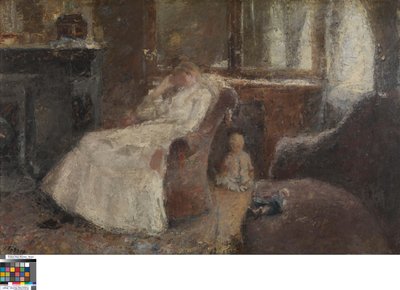 Hollandsk: Annie Hall i Lissadell, Kenley Woman_in_White af Jan Toorop