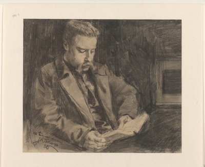 Portræt af Engelbert van Bevervoorde, castellan fra Muiden af Jan Toorop