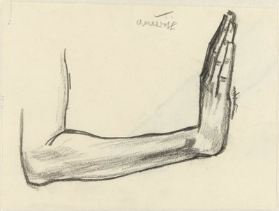 Studie af en underarm af Jan Toorop