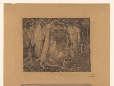 Kvinde på kanten af ​​en sø af Jan Toorop