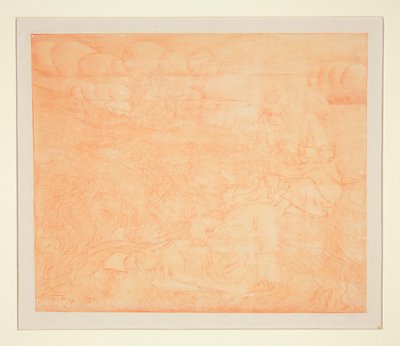 Kvinder, der reparerer fiskenet af Jan Toorop