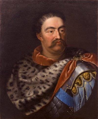 Portræt af John III Sobieski 1629-1696, konge af Polen og storhertug af Litauen af Jan Tricius