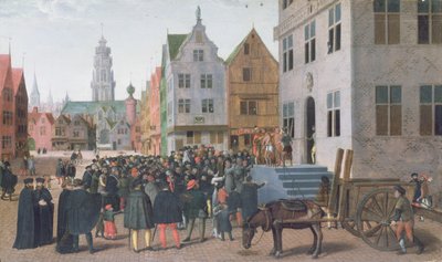 Ecce Homo (Kristus vist til folket) c.1565 (olie på lærred) af Jan Van Wechelen