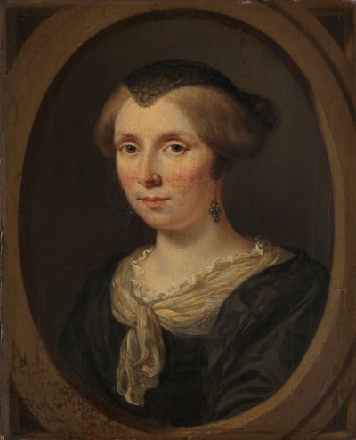 Portræt af Margaretha Verkolje, Hustru til Reinier Couturier af Jan Verkolje (I)