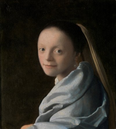 Studie af en ung kvinde, ca. 1665-67. af Jan Vermeer van Delft