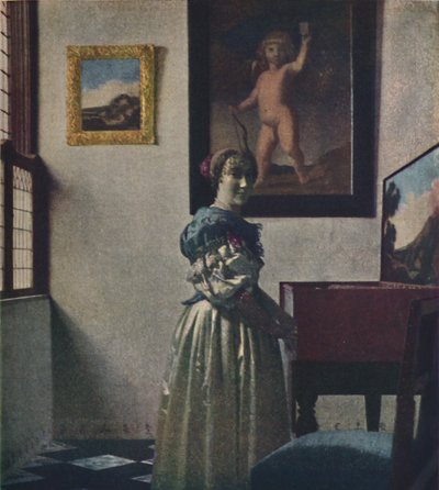 A Lady Standing at the Virginals, c1670-1672, c1950. af Jan Vermeer van Delft
