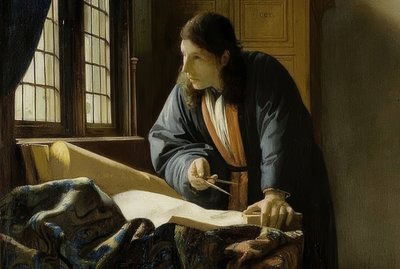 Der Geograph (detalje). 1669 af Jan Vermeer van Delft