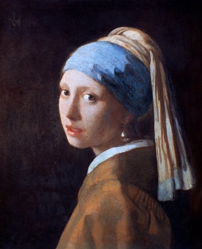 Pige med en perleørering, c1665 af Jan Vermeer van Delft