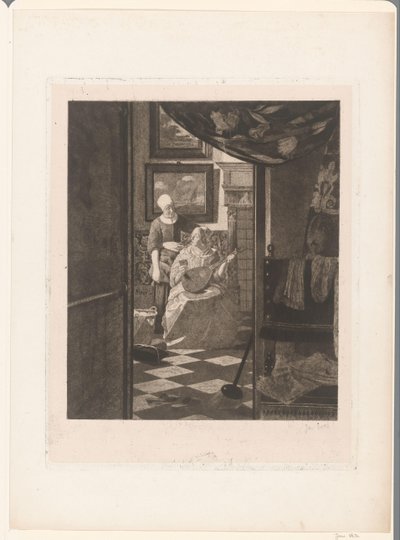 Kærlighedsbrevet (original titel) af Jan Veth (signed by artist)