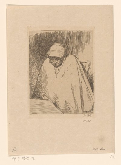 Malle Teun (original titel på objekt) af Jan Veth (signed by artist)