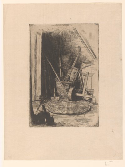 In het berghok (original titel på objektet) af Jan Veth