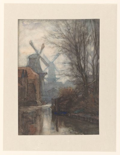 Møller på en kanal af Jan Veth