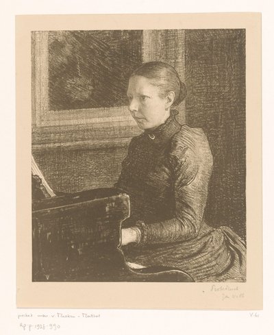 Portræt af Agneta Matthes af Jan Veth