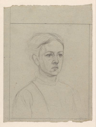 Portræt af Johanna Veth af Jan Veth