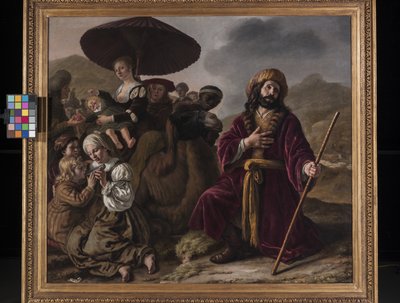 Jakob søger Esaus tilgivelse (olie på lærred) af Jan Victors