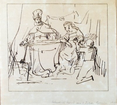Jan Victors, "Haman med Ester og Ahasverus" af Jan Victors