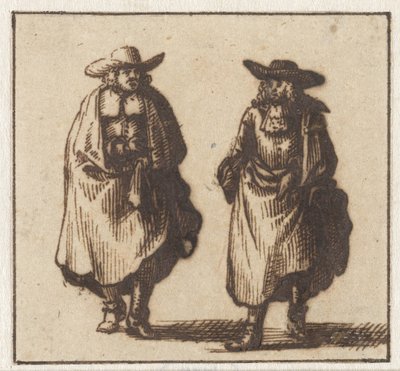 To stående herrer i tunge kapper af Jan Vincentsz. van der Vinne (possibly)