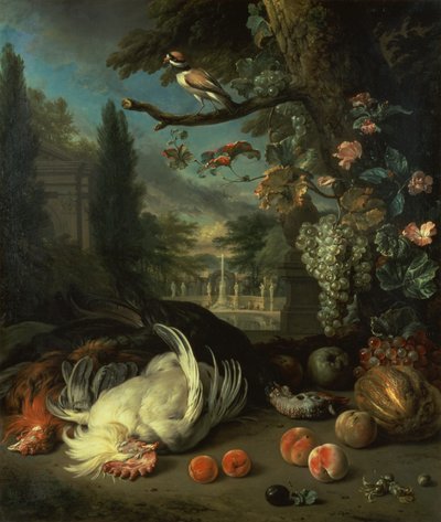 Dødt fjerkræ (olie på lærred) af Jan Baptist Weenix