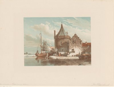 Udsigt over Waltoren i Culemborg af Jan Weissenbruch