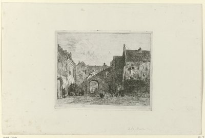 Udsigt over Binnenhof af Jan Weissenbruch