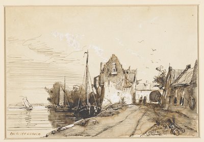 By ved en flod af Jan Weissenbruch
