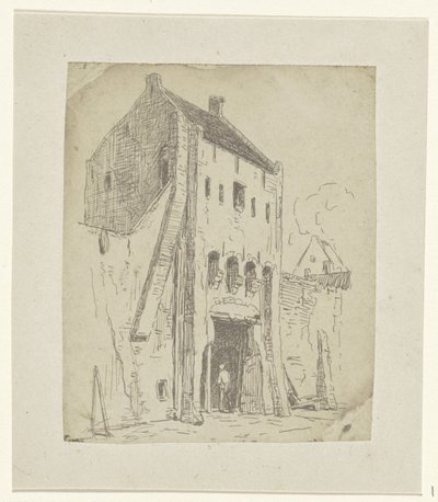 Steigerpoort i Leerdam af Jan Weissenbruch