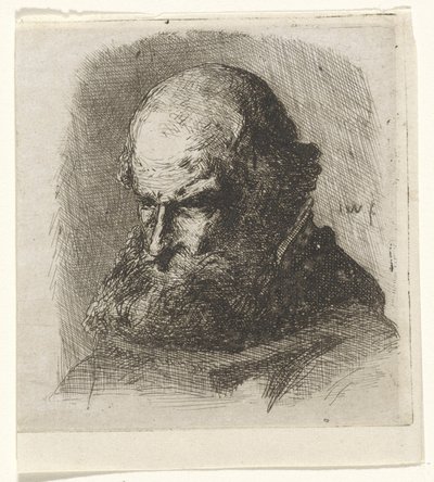 Studie af en gammel mand af Jan Weissenbruch