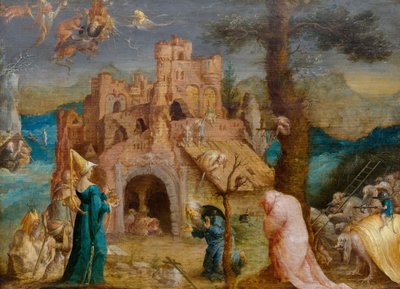 The Temptation of Saint Anthony, første halvdel af 1500-tallet.. af Jan Wellens de Cock