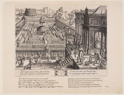 Corinthia, fra Theatrum Vitae Humanae (Menneskets aldre) af Jan Wierix