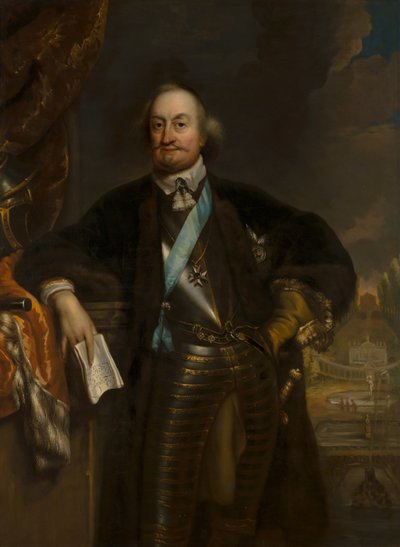 Portræt af Johan Maurits (1604-1679), greve af Nassau-Siegen, grundlægger af Mauritshuis af Jan de Baen