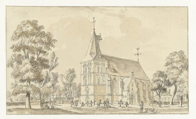 Kirken i Asperden, Tyskland af Jan de Beijer