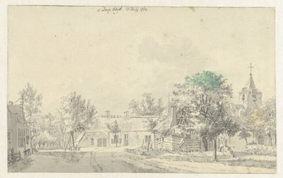 Udsigt i landsbyen Odijk af Jan de Beijer