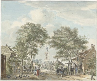 Udsigt over Scherpenzeel af Jan de Beijer