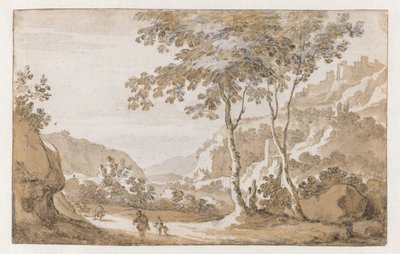 Albano set fra vest af Jan de Bisschop (attributed to)