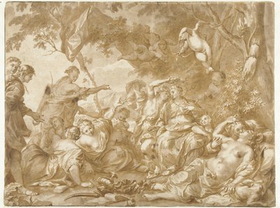 Amaryllis i blåbær af Jan de Bisschop