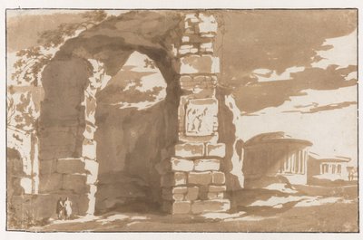 En del af badene af Diocletian og S. Bernardo alle Terme af Jan de Bisschop