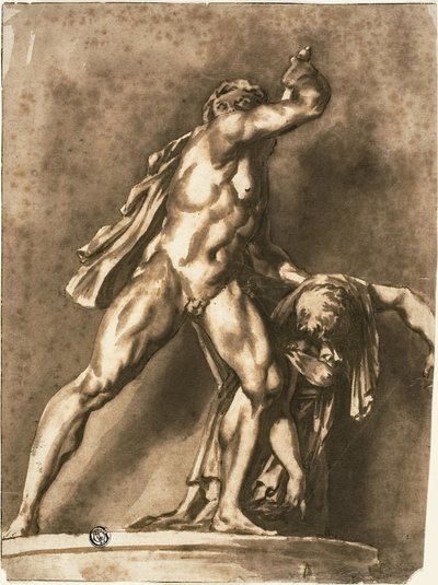Studie efter Den døende galler, der dræber sin kone og sig selv af Jan de Bisschop