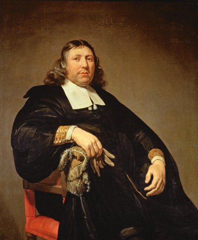 Portræt af Dammas Guldewagen, ca. 1657 af Jan de Bray