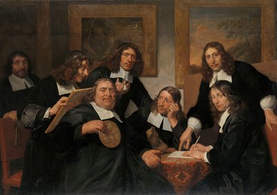 Guvernørerne for St Luke-lauget, Haarlem, 1675 af Jan de Bray