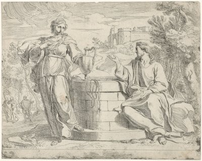 Kristus og den samaritanske kvinde af Jan de Pape (rejected attribution)