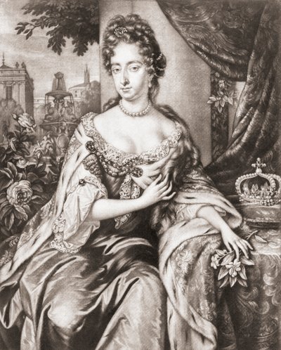 Dronning Mary II af England, Skotland og Irland. af Jan or Verkolye (after) Verkolje