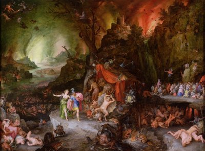 Æneas og Sibyllen i underverdenen af Jan the Elder Brueghel