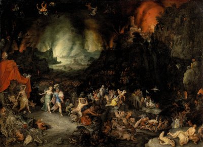 Aeneas in the Underworld - Painting by Jan Brueghel the Elderdani af Jan the Elder Brueghel