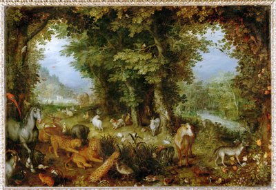 Le Paradis terrestre - Paradis på jorden ... af Jan the Elder Brueghel