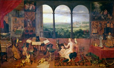 Høresansen, 1618 af Jan the Elder Brueghel