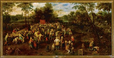 Bryllupsbanket ... (maleri på lærred) af Jan the Elder Brueghel