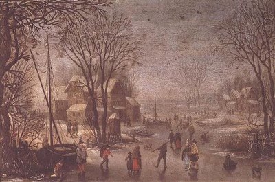 Vinterscene af Jan the Elder Brueghel
