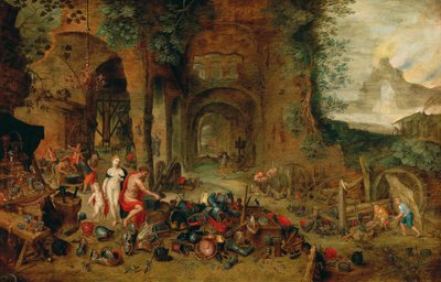 Venus i Vulcans smedje af Jan the Younger (workshop) Brueghel