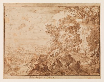 Bakkelandskab, 1619 af Jan Brueghel the Younger